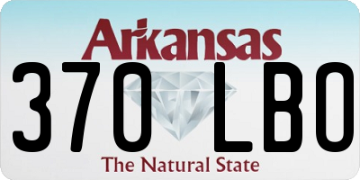 AR license plate 370LBO