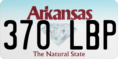 AR license plate 370LBP