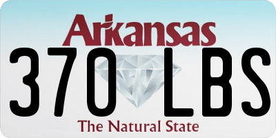AR license plate 370LBS