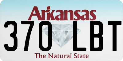 AR license plate 370LBT