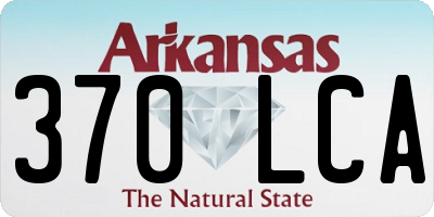 AR license plate 370LCA