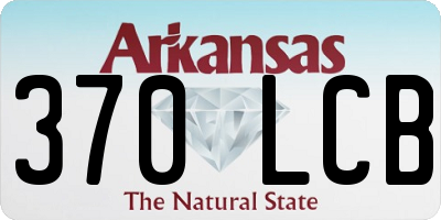 AR license plate 370LCB