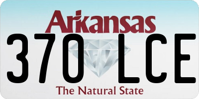 AR license plate 370LCE