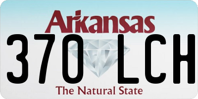 AR license plate 370LCH