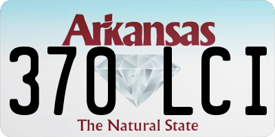 AR license plate 370LCI