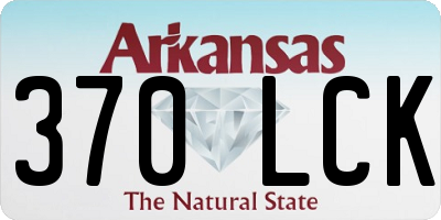 AR license plate 370LCK