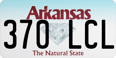 AR license plate 370LCL