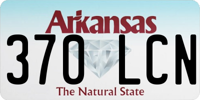 AR license plate 370LCN