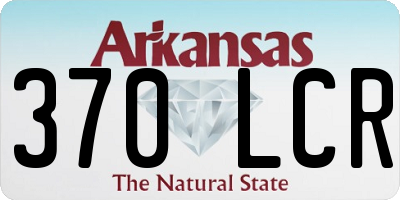 AR license plate 370LCR