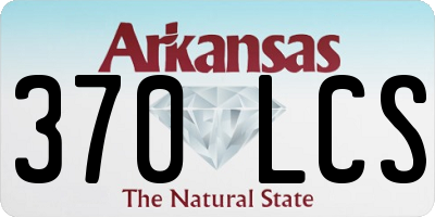 AR license plate 370LCS