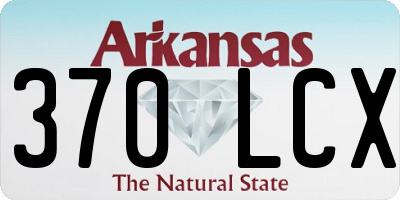 AR license plate 370LCX