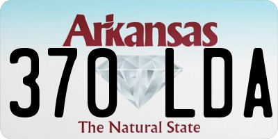 AR license plate 370LDA