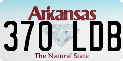 AR license plate 370LDB