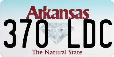 AR license plate 370LDC