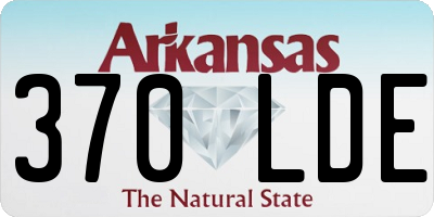 AR license plate 370LDE