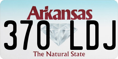 AR license plate 370LDJ