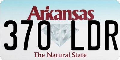 AR license plate 370LDR
