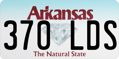 AR license plate 370LDS