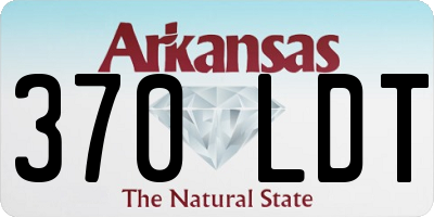 AR license plate 370LDT