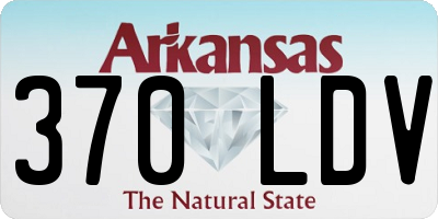 AR license plate 370LDV