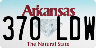AR license plate 370LDW