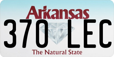 AR license plate 370LEC