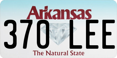 AR license plate 370LEE