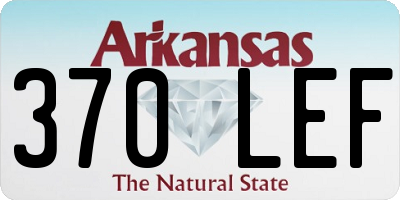 AR license plate 370LEF