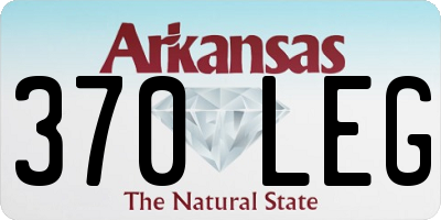 AR license plate 370LEG