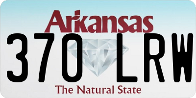 AR license plate 370LRW