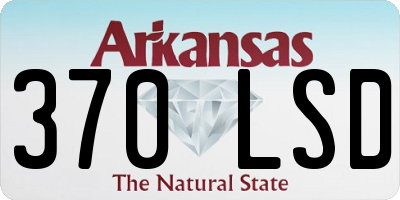AR license plate 370LSD