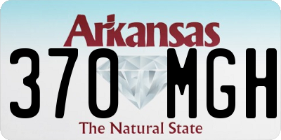 AR license plate 370MGH