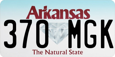 AR license plate 370MGK