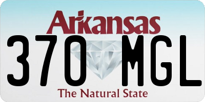 AR license plate 370MGL