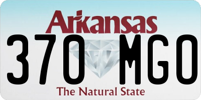 AR license plate 370MGO