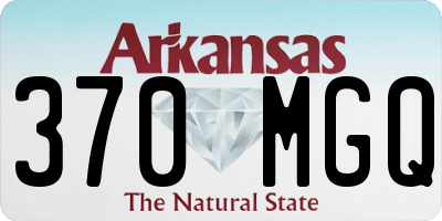 AR license plate 370MGQ