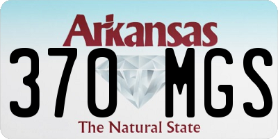 AR license plate 370MGS