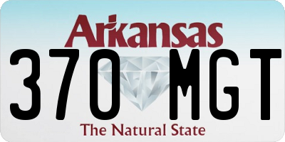 AR license plate 370MGT