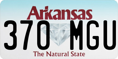 AR license plate 370MGU