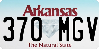 AR license plate 370MGV