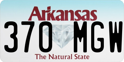 AR license plate 370MGW