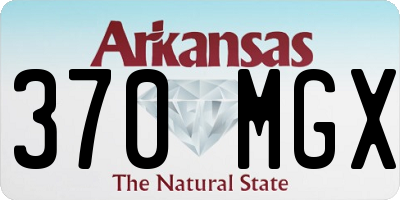 AR license plate 370MGX
