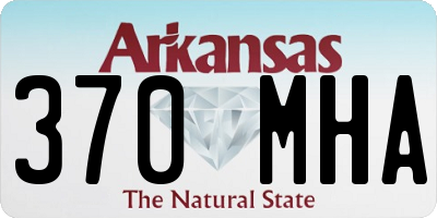 AR license plate 370MHA