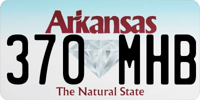 AR license plate 370MHB