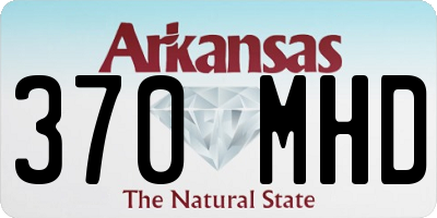 AR license plate 370MHD