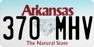 AR license plate 370MHV