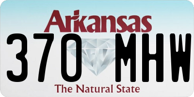 AR license plate 370MHW