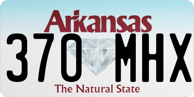 AR license plate 370MHX