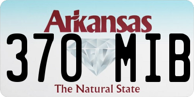 AR license plate 370MIB
