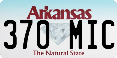 AR license plate 370MIC